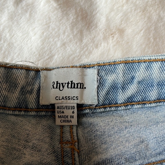 Rhythm Jeans High Waisted Light Wash Skinny - Picture 6 of 6